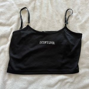 Satans lover crop top